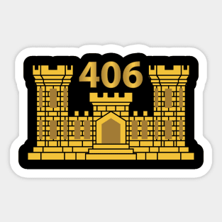 406th Engineer Battalion - ENG Branch X 300 Sticker